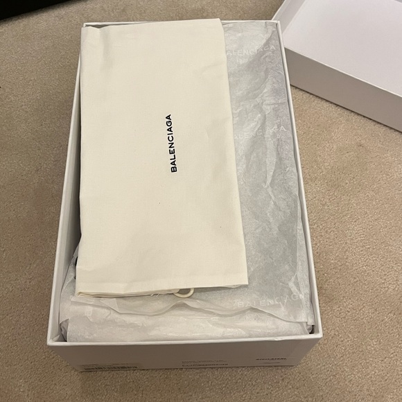 Balenciaga knife mules - blue satin - Picture 6 of 6